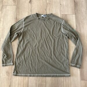 White‎ Sierra Olive Green Long Sleeve Shirt Insect Shield size Large L